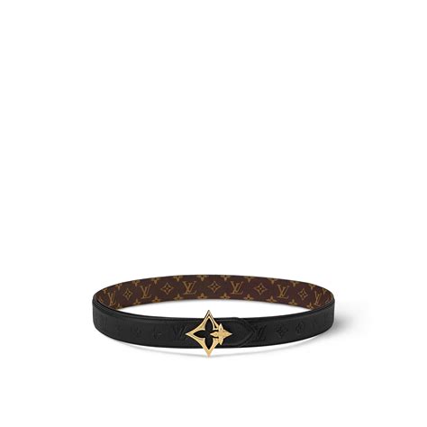 LV Flowergram Round 30mm Reversible Belt .